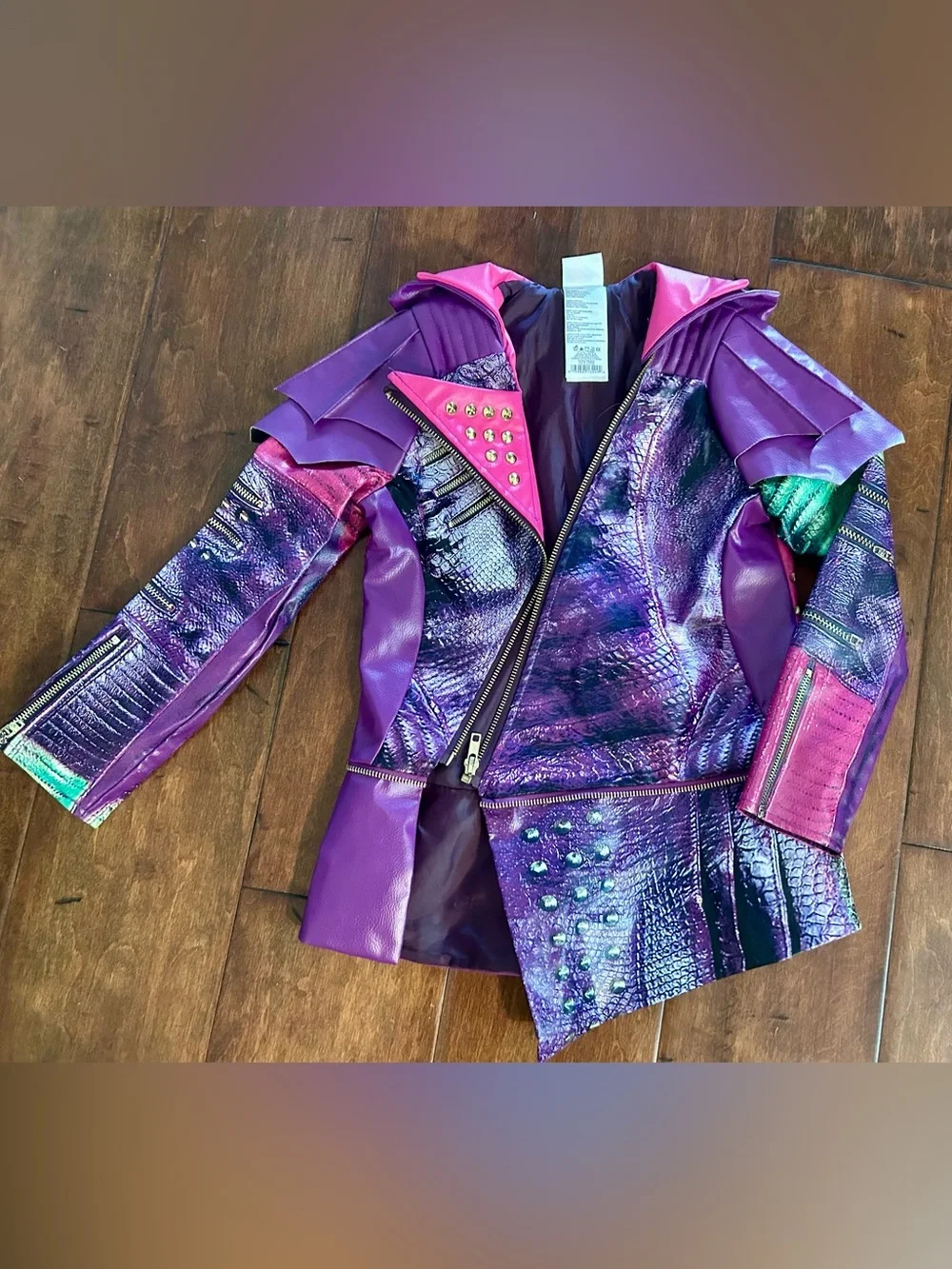 Disney Descendants Mal costume size 4/6 Top & Jacket - great condition!